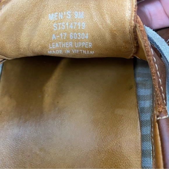 Sperry Men's Top Sider Gold Cup Boat ASV 2 Eye Brown Leather Shoes Size 9M - Picture 4 of 16